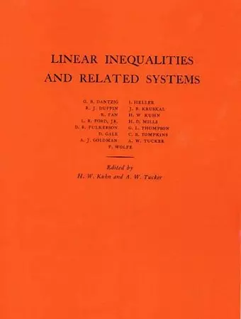 Linear Inequalities and Related Systems cover