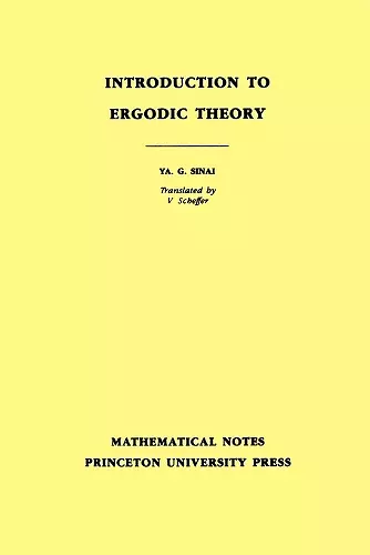 Introduction to Ergodic Theory cover