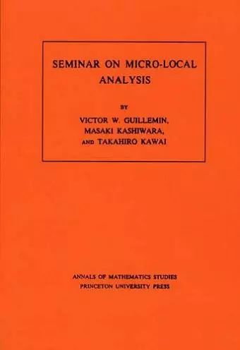 Seminar on Micro-Local Analysis. (AM-93), Volume 93 cover