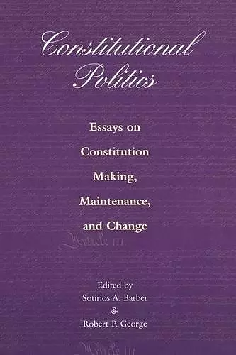 Constitutional Politics cover