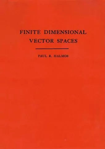 Finite Dimensional Vector Spaces cover