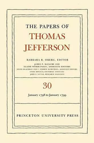 The Papers of Thomas Jefferson, Volume 30 cover