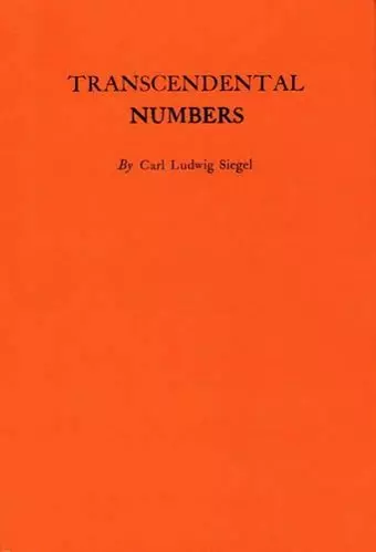 Transcendental Numbers cover