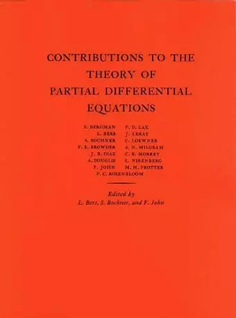 Contributions to the Theory of Partial Differential Equations cover