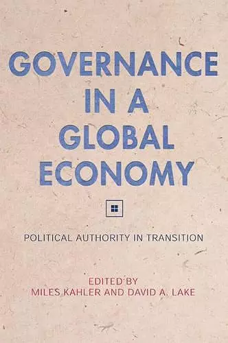 Governance in a Global Economy cover