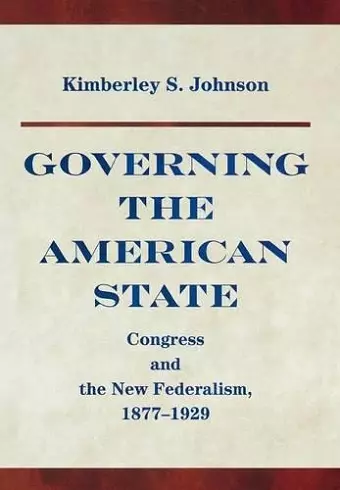 Governing the American State cover