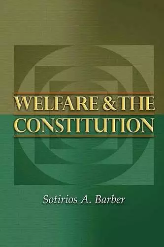 Welfare and the Constitution cover