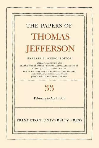 The Papers of Thomas Jefferson, Volume 33 cover