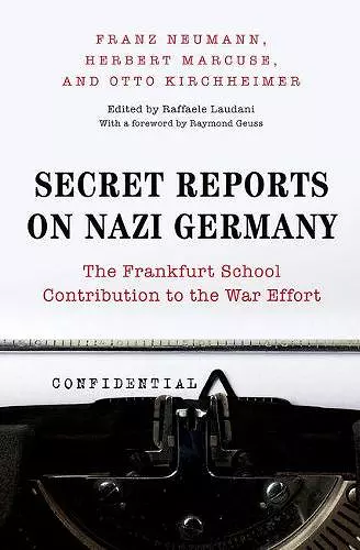 Secret Reports on Nazi Germany cover