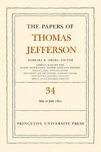 The Papers of Thomas Jefferson, Volume 34 cover