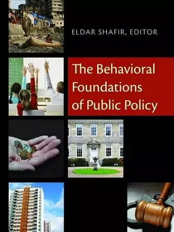 The Behavioral Foundations of Public Policy cover