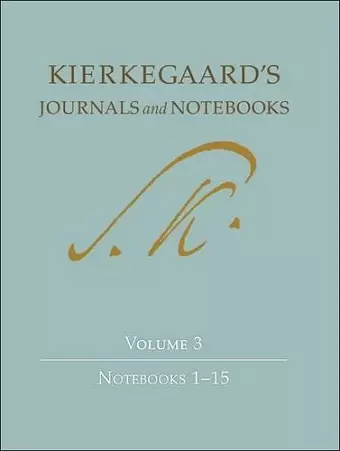 Kierkegaard's Journals and Notebooks, Volume 3 cover
