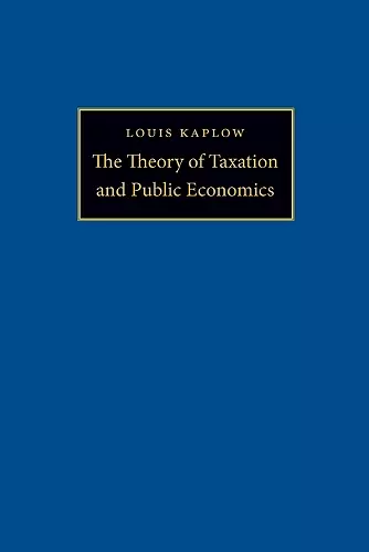 The Theory of Taxation and Public Economics cover