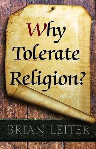 Why Tolerate Religion? cover