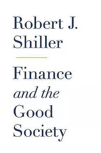 Finance and the Good Society cover