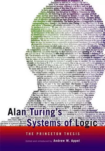 Alan Turing's Systems of Logic cover