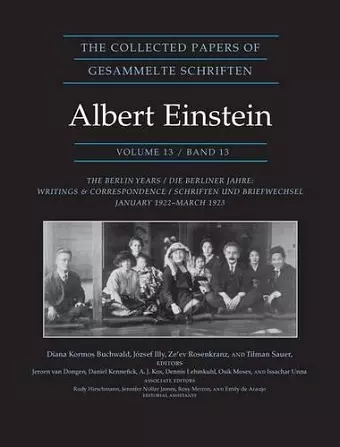 The Collected Papers of Albert Einstein, Volume 13 cover