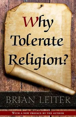 Why Tolerate Religion? cover