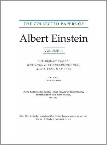 The Collected Papers of Albert Einstein, Volume 14 (English) cover