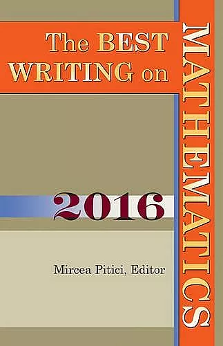 The Best Writing on Mathematics 2016 cover