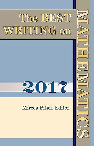 The Best Writing on Mathematics 2017 cover