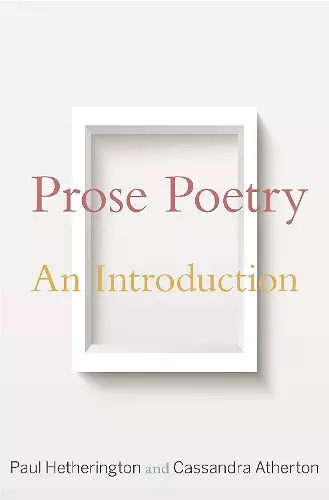 Prose Poetry cover