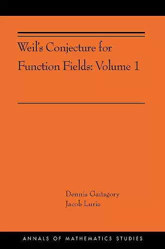 Weil's Conjecture for Function Fields cover