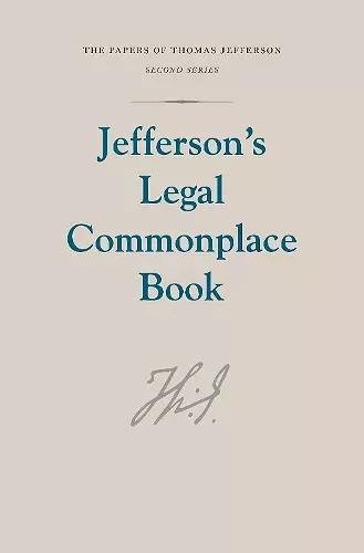 Jefferson's Legal Commonplace Book cover