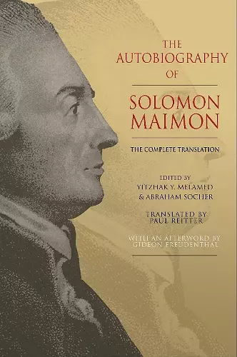 The Autobiography of Solomon Maimon cover