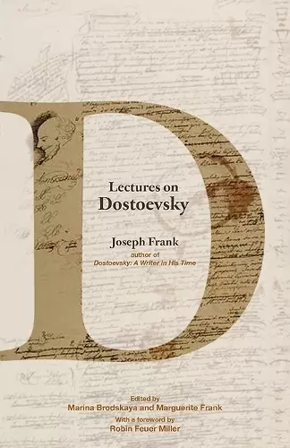 Lectures on Dostoevsky cover