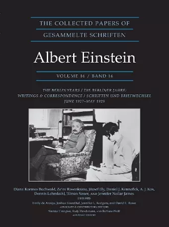 The Collected Papers of Albert Einstein, Volume 16 (Documentary Edition) cover