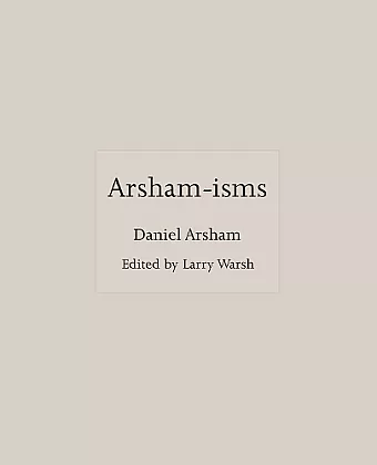 Arsham-isms cover