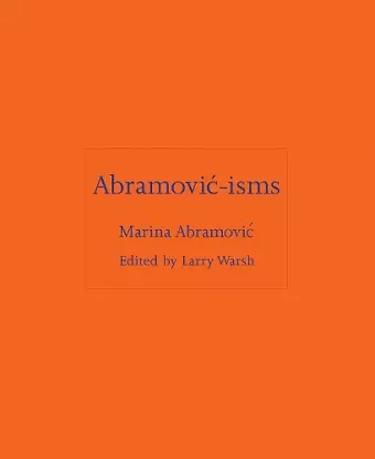 Abramović-isms cover