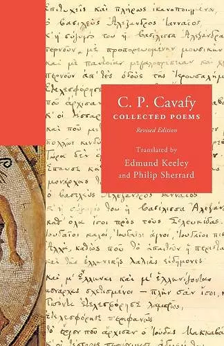 C. P. Cavafy cover