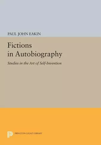 Fictions in Autobiography cover