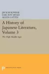 A History of Japanese Literature, Volume 3 cover