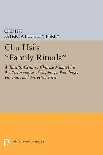 Chu Hsi's Family Rituals cover