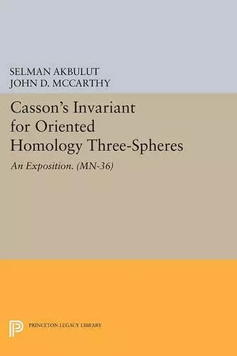 Casson's Invariant for Oriented Homology Three-Spheres cover