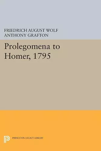 Prolegomena to Homer, 1795 cover