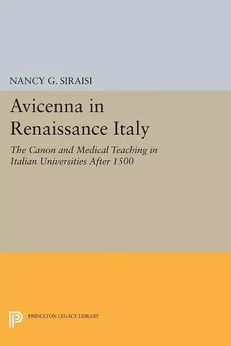 Avicenna in Renaissance Italy cover