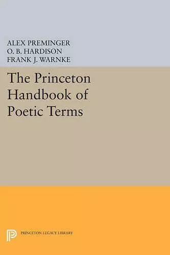 The Princeton Handbook of Poetic Terms cover