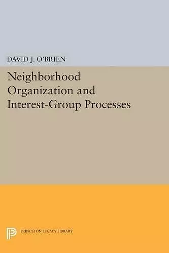 Neighborhood Organization and Interest-Group Processes cover