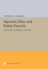 Agrarian Elites and Italian Fascism cover