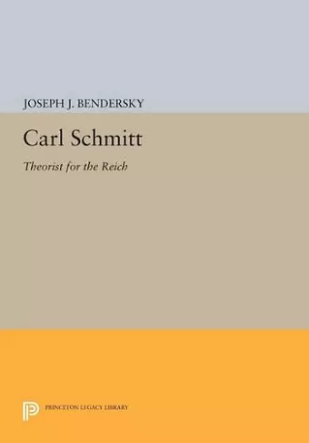 Carl Schmitt cover