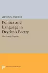 Politics and Language in Dryden's Poetry cover