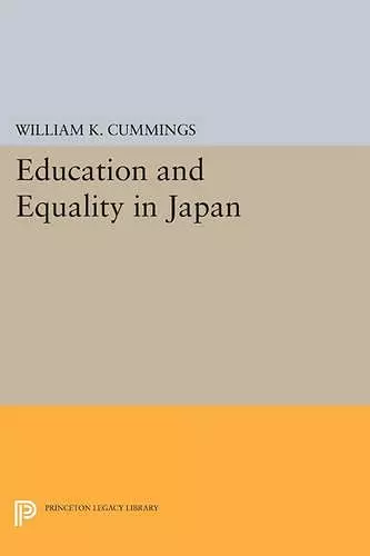 Education and Equality in Japan cover