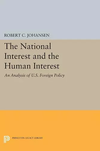 The National Interest and the Human Interest cover