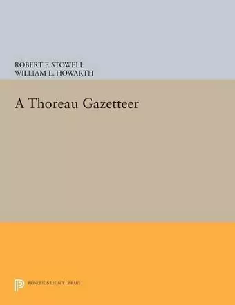 A Thoreau Gazetteer cover