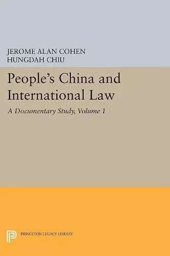 People's China and International Law, Volume 1 cover