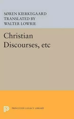 Christian Discourses, etc cover